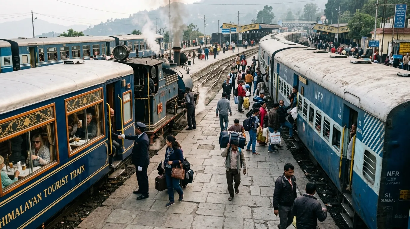 Photograph illustrating Private Tourist Trains vs. State-Run Car
