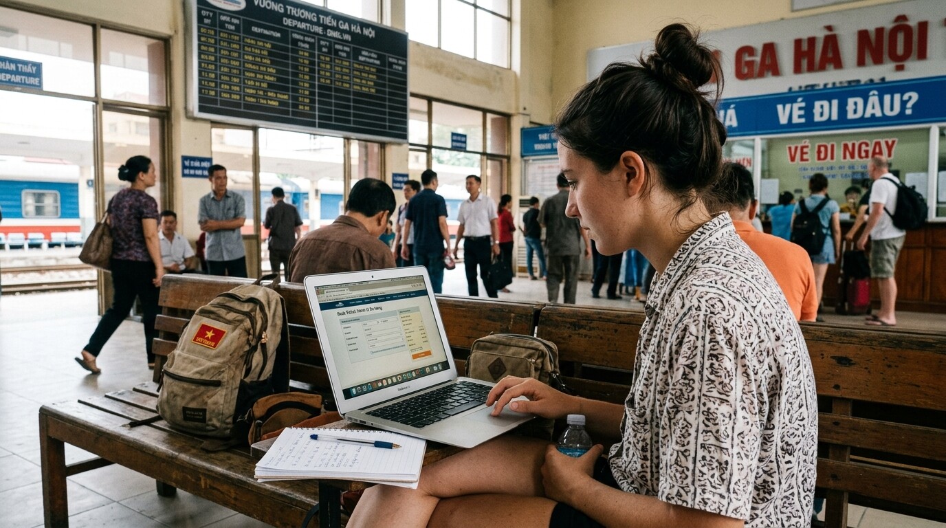 Photograph illustrating How to Book Vietnam Train Tickets Online